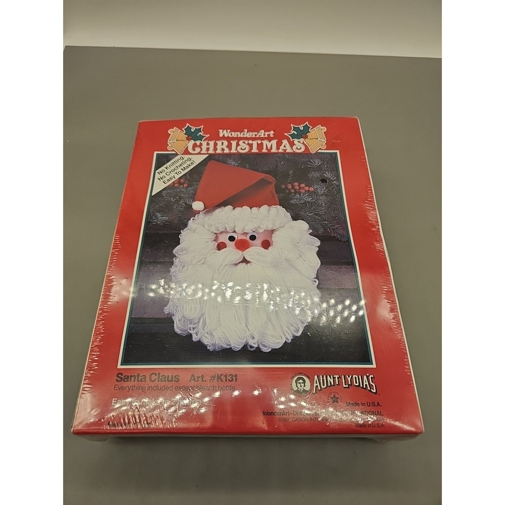 WonderArt Christmas Santa Claus Holiday Art Kit K131 Aunt‎ Lydias Easy *NEW